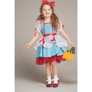 WIZARD OF OZ DOROTHY COSTUME Big GIRL'S SIZE 6 /Small CHASING FIREFLIES 2663